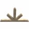 Ekena Millwork Saratoga Rough Sawn Timber Gable Bracket, Douglas Fir, 72"W x 45"H x 4"D x 6"F, 15/12 Pitch GBW072X45X0406SAR00RDF - alternate 2
